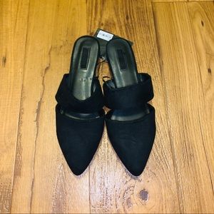 Black Slip-on Flats